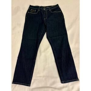 Judy Blue Jeans 13/32 Mom Jean High Waist Blue Dark Wash Denim